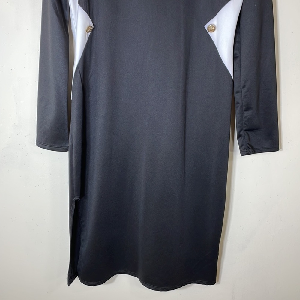 Gstagelove Auditions USA MADE Color Block Long Sleeve Shift Dress. 3XL. NWT. - Picture 6 of 11